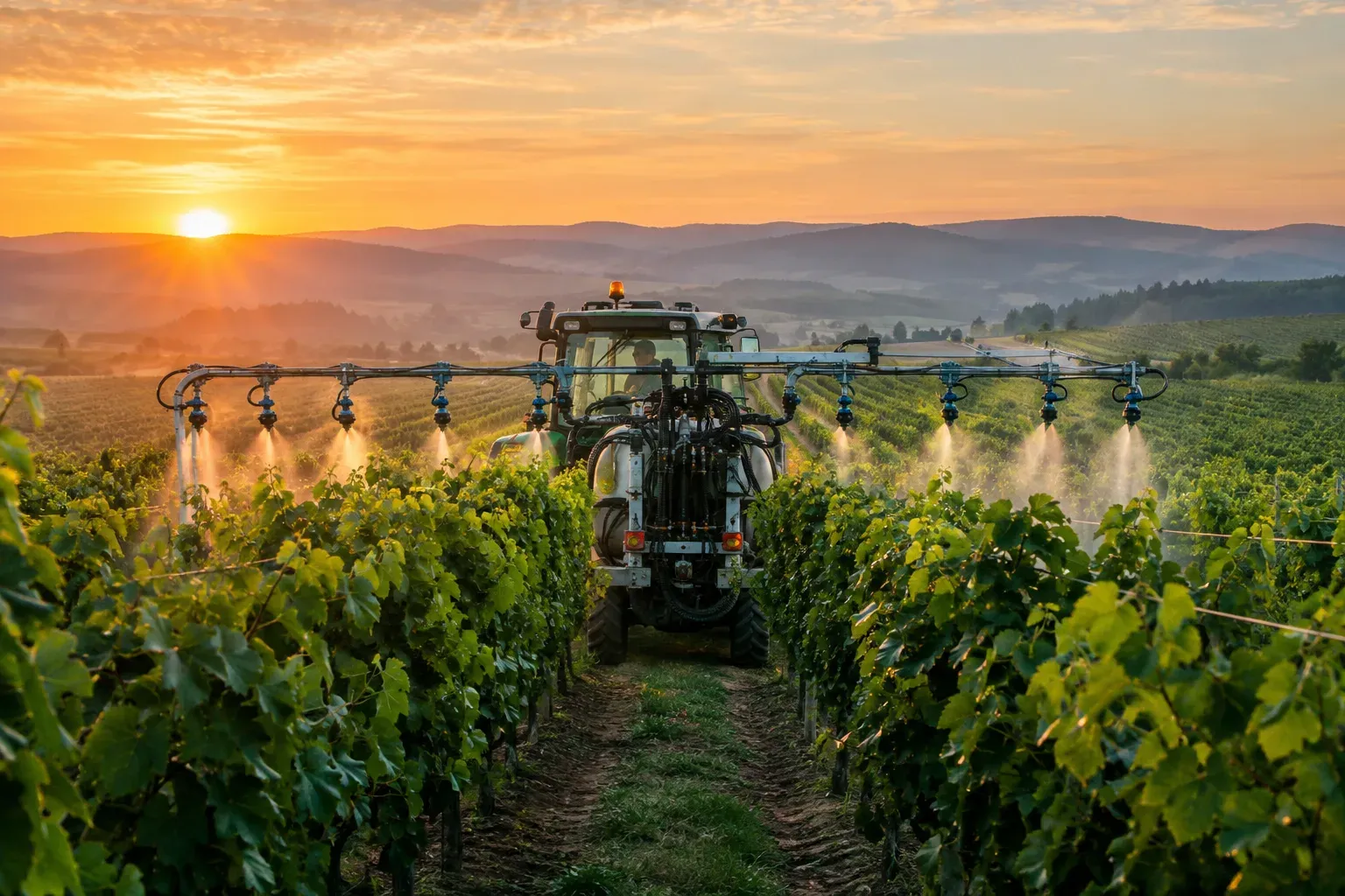 Trattamento fitosanitario in vigneto da registrare nel quaderno di campagna